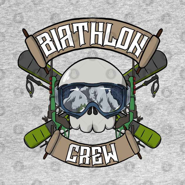 Biathlon crew Jolly Roger pirate flag by RampArt